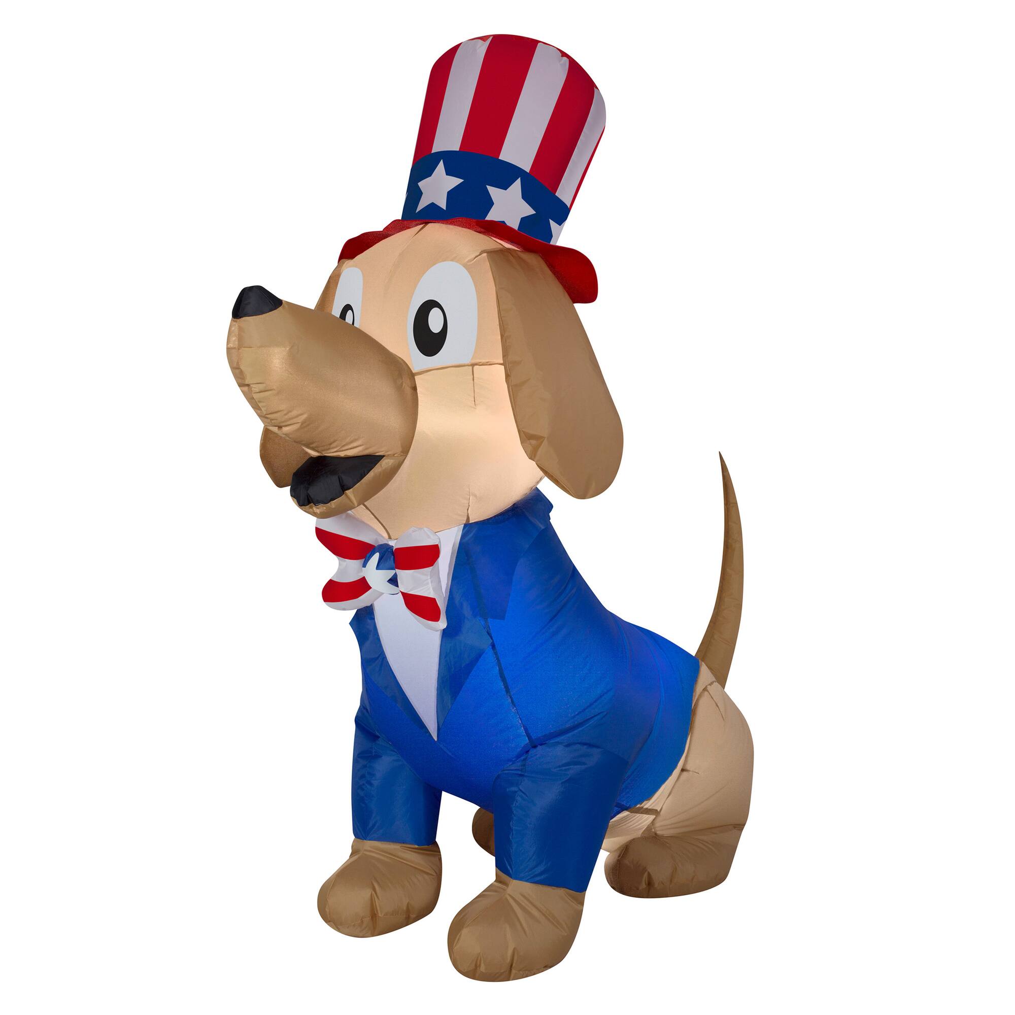 5ft. Airblown® Inflatable Fourth of July Patriotic Pooch